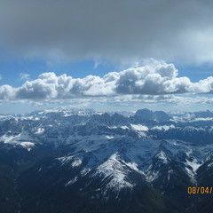 Flugwegposition um 11:44:37: Aufgenommen in der Nähe von 39031 Bruneck, Bozen, Italien in 2839 Meter